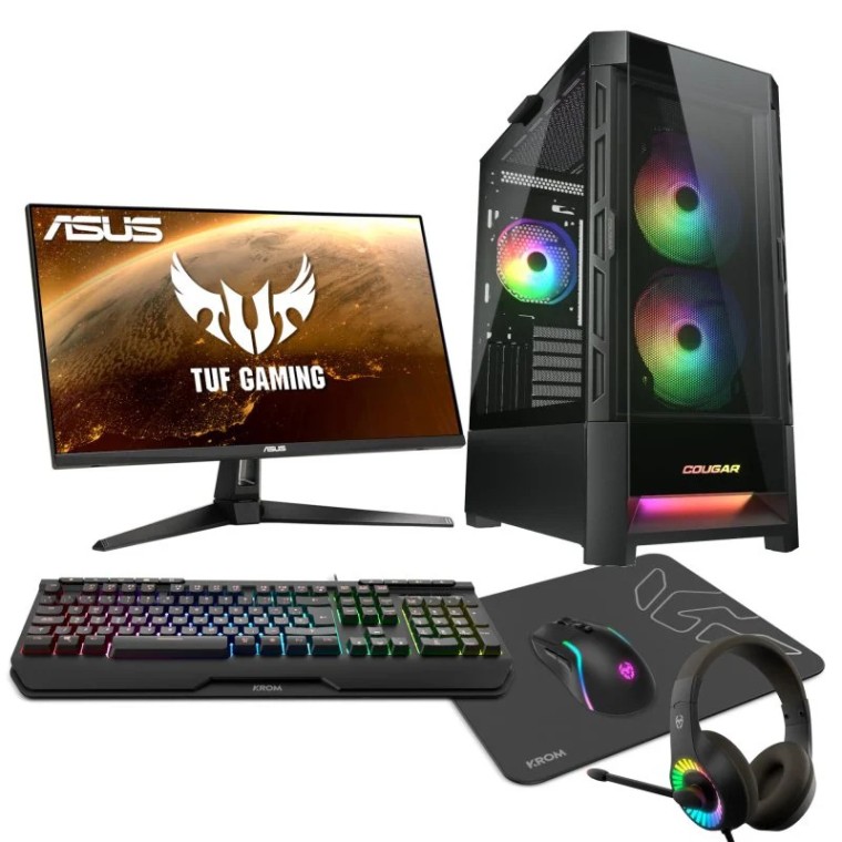 Epical-Q Pack Gplus53 Intel Core i9-11900KF/32GB/1TB SSD/RTX 4060 + Monitor 24" FHD 165Hz + Combo G