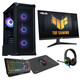Ordenador Sobremesa Epical-Q Pack Gaming Epic101 AMD Ryzen 5 7500F 32GB 1TB SSD RTX 5060 Monitor y P
