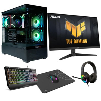 Ordenador Sobremesa Epical-Q Pack Gaming Epic113 AMD Ryzen 7 5700X 32GB RAM 1TB SSD RTX 5060 Ti Moni