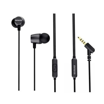 Aiwa ESTM-30BK Auriculares Inear con Cable Negros Aiwa ESTM-30BK Auriculares Inear con Cable Negros