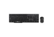 NGS Euphoria Kit Teclado Qwerty Español + Ratón Inalámbricos 2.4 GHz Negro