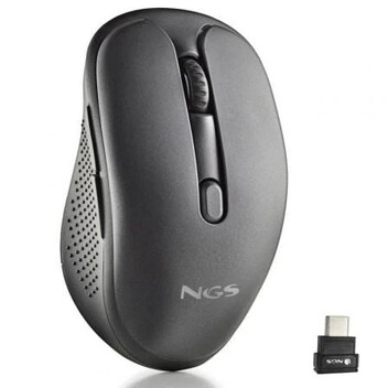 Ratón NGS inalámbrico 3200 DPI multidispositivo botones silenciosos recargable