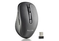Ratón NGS inalámbrico 1600 DPI Bluetooth + RF Wireless recargable silencioso