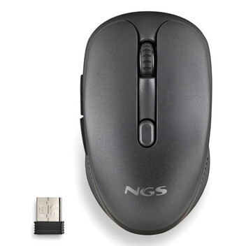Ratón NGS inalámbrico 1600 DPI Bluetooth + RF Wireless recargable silencioso Ratón NGS inalámbrico 1600 DPI Bluetooth + RF Wireless recargable silencioso