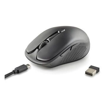 Ratón NGS inalámbrico 1600 DPI Bluetooth + RF Wireless recargable silencioso Ratón NGS inalámbrico 1600 DPI Bluetooth + RF Wireless recargable silencioso