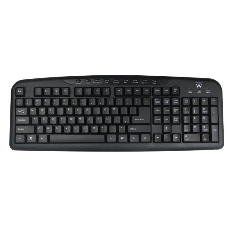 Ewent EW3125 Teclado Multimedia USB Negro