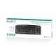 Ewent EW3125 Teclado Multimedia USB Negro