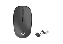 Ratón Ewent inalámbrico 1000 DPI clic silencioso USB-A/USB-C ahorro energía