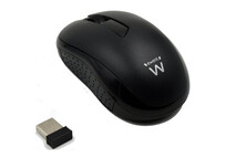 Ewent EW3223 Ratón Óptico Inalámbrico 1000 DPI Negro