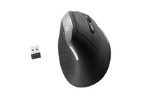 Ratón Ewent inalámbrico 2400 DPI vertical ergonómico 6 botones revestimiento goma