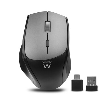 Ewent Ratón Inalámbrico Dual con Click Silencioso 2400DPI Negro Ewent Ratón Inalámbrico Dual con Click Silencioso 2400DPI Negro