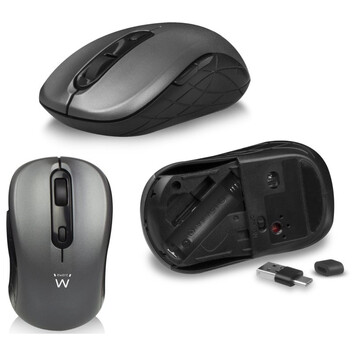Ewent EW3272 Combo Teclado Inalámbrico + Ratón Gris/Negro Ewent EW3272 Combo Teclado Inalámbrico + Ratón Gris/Negro