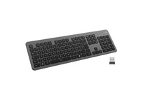 Teclado Ewent EW3296 Inalámbrico Bluetooth Completo Retroiluminado Bajo Perfil Negro/Gris