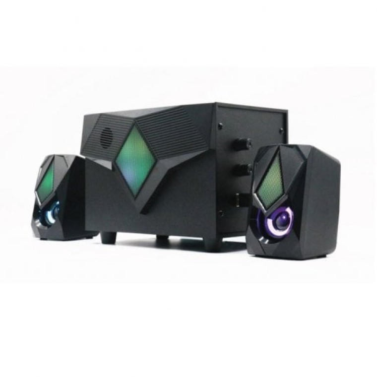 Ewent Altavoces Gaming 2.1 con Bluetooth/Radio FM/Lector Multimedia USB/AUX/SD