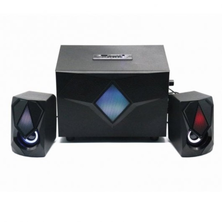 Ewent Altavoces Gaming 2.1 con Bluetooth/Radio FM/Lector Multimedia USB/AUX/SD