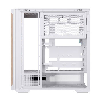 Torre PC Torre Einarex PULSE P800 RGB Blanco Vidrio Templado Soporte 13 Ventiladores ATX