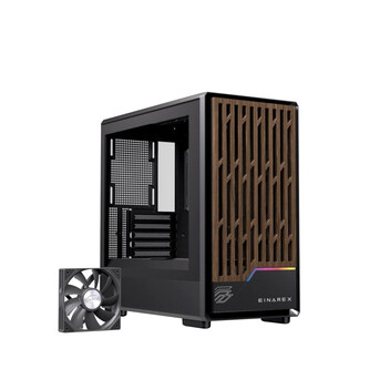 Torre PC Torre Einarex PM400 Core Black Micro ATX/Mini-ITX Acero Vidrio Refrigeración Líquida