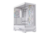 Torre PC Torre Einarex PRISMA S800 RGB White Cristal Espejo Soporte 10 Ventiladores ATX