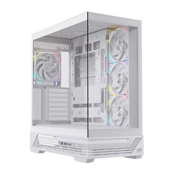 Torre PC Torre Einarex PRISMA S800 RGB White Cristal Espejo Soporte 10 Ventiladores ATX