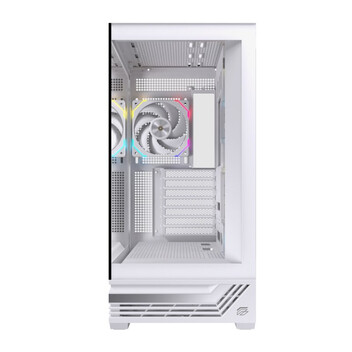 Torre PC Torre Einarex PRISMA S800 RGB White Cristal Espejo Soporte 10 Ventiladores ATX
