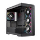 Torre PC Caja PC Einarex Zenith ZM800 RGB Black, Vidrio Templado, Soporta 10 Ventiladores, Refrigera