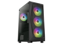 Aerocool Falcon ARGB Cristal Templado USB 3.0 Negra