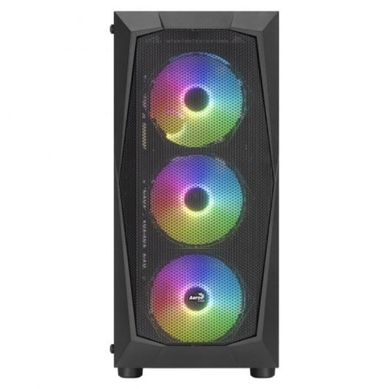 Aerocool Falcon ARGB Cristal Templado USB 3.0 Negra