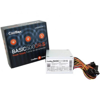 CoolBox BASIC500GR-S Fuente de Alimentación 500W CoolBox BASIC500GR-S Fuente de Alimentación 500W