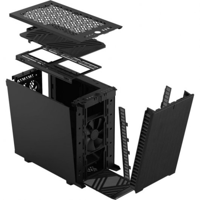 Fractal Design Define 7 Nano Black Solid Mini Tower USB 3.2 Negra