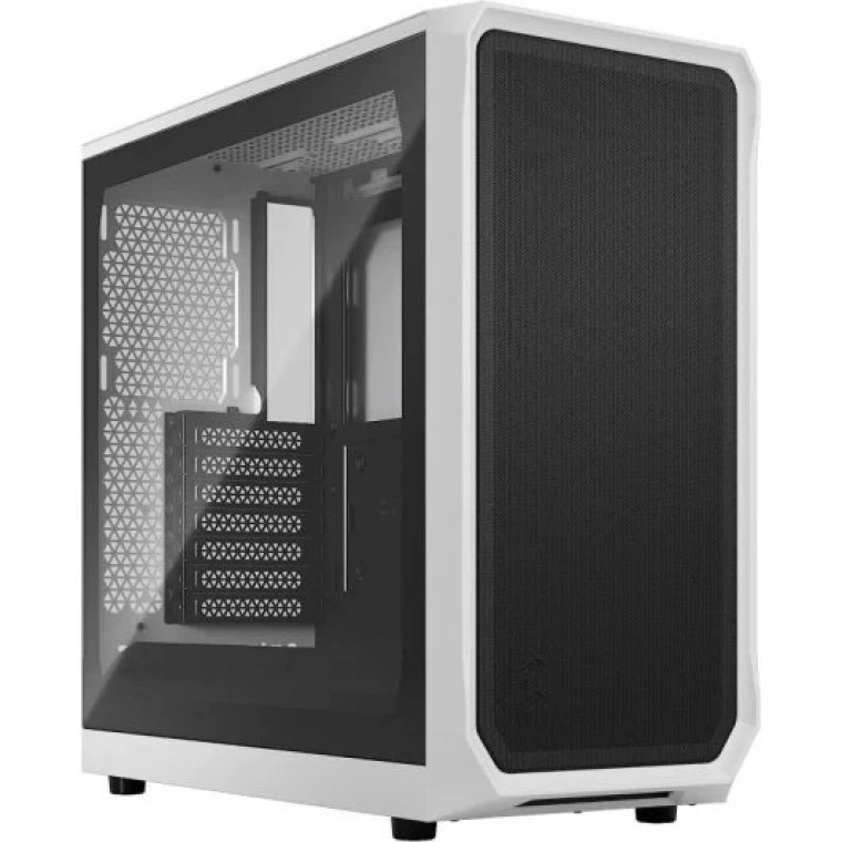 Fractal Design Focus 2 TG Mid Tower Cristal Templado USB 3.2 Blanco