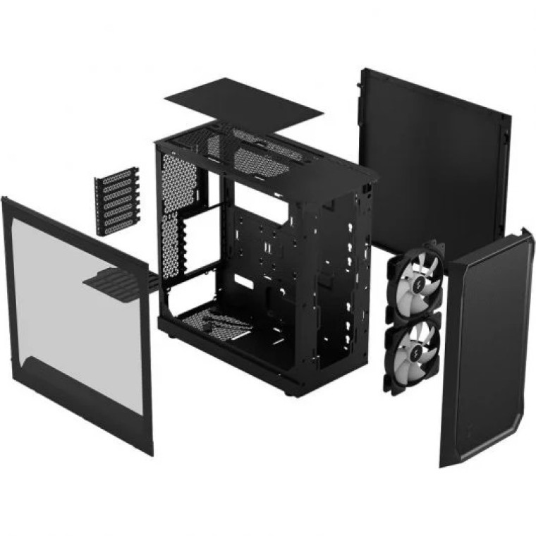 Fractal Design Focus 2 RGB Mid Tower Cristal Templado USB 3.2 Negra