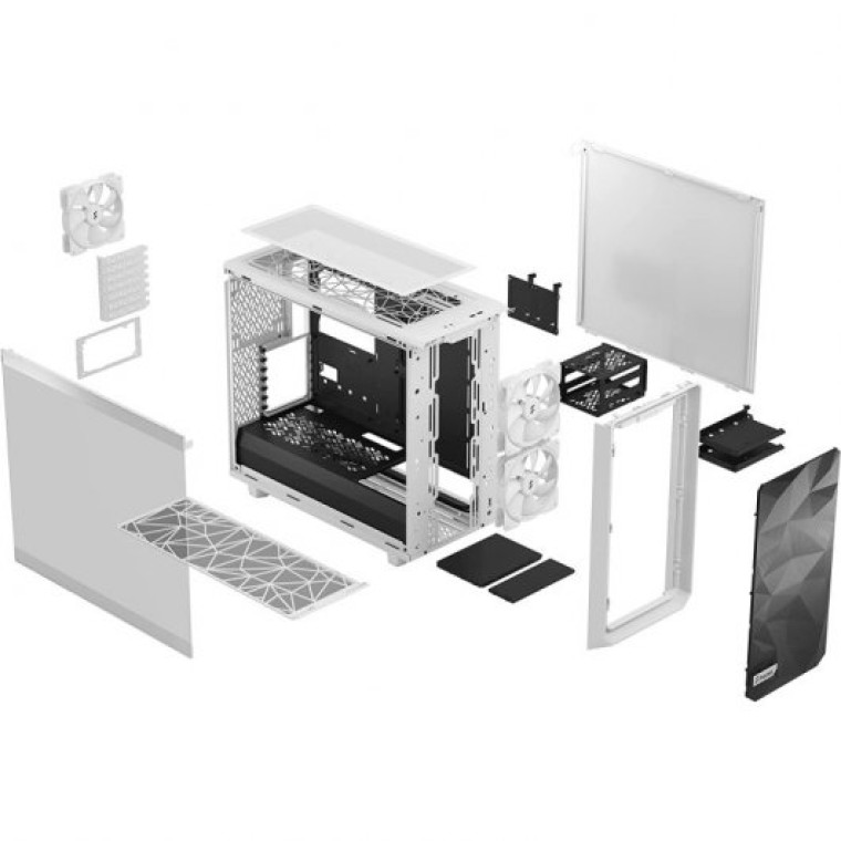 Fractal Design Meshify 2 Lite Cristal Templado USB 3.2 Blanca