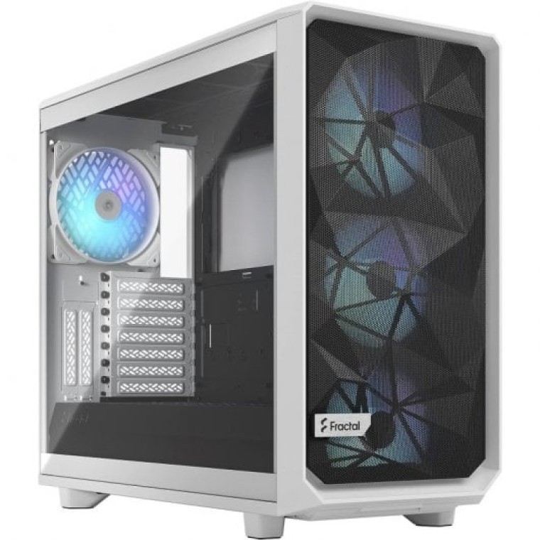 Fractal Design Meshify 2 RGB TG Clear Tint Cristal Templado USB 3.2 Blanca