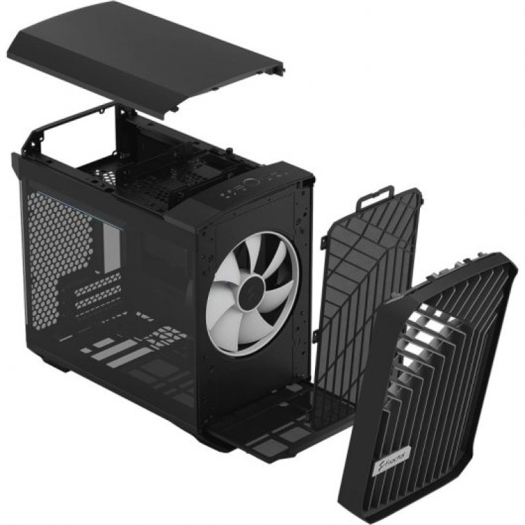 Fractal Design Torrent Nano RGB Mini Tower Cristal Templado USB 3.2 Negro