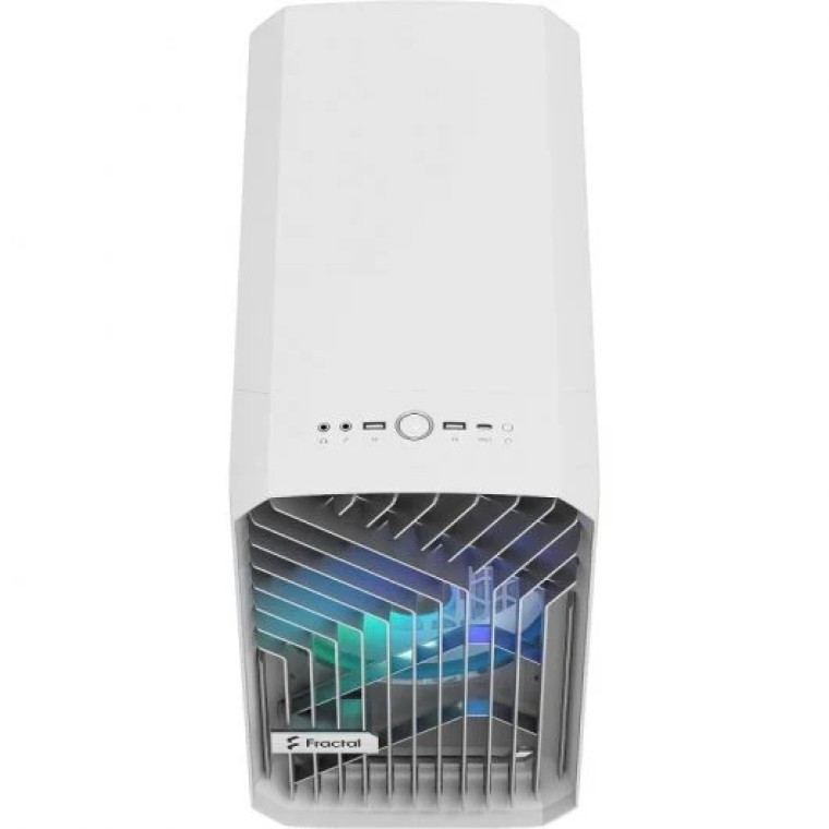 Fractal Design Torrent Nano RGB Mini Tower Cristal Templado USB 3.2 Blanco