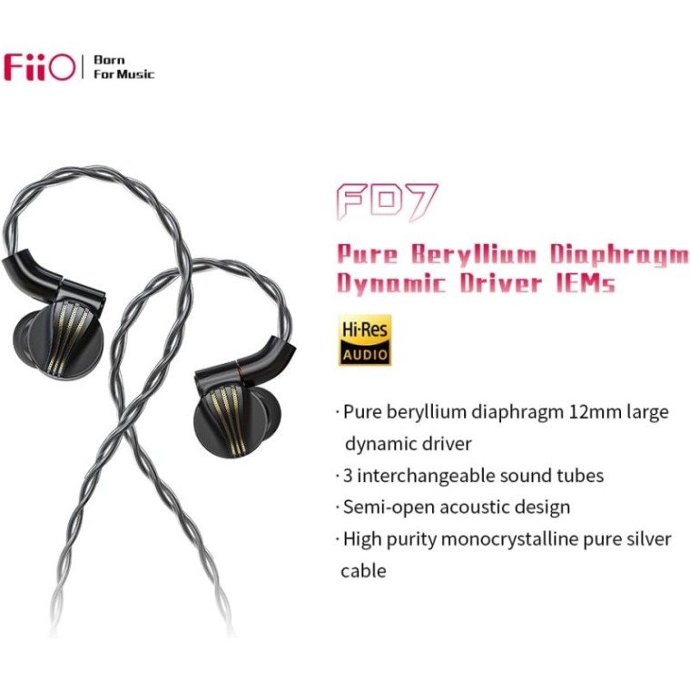 FiiO FD7 Auriculares Intraurales HiFi Negros