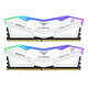 Memoria RAM Team Group Delta White RGB DDR5 6000MHz 32GB 2x16GB CL30 Dual AMD EXPO e Intel XMP Blanc