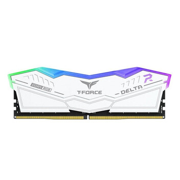Memoria RAM Team Group Delta White RGB DDR5 6000MHz 32GB 2x16GB CL30 Dual AMD EXPO e Intel XMP Blanc