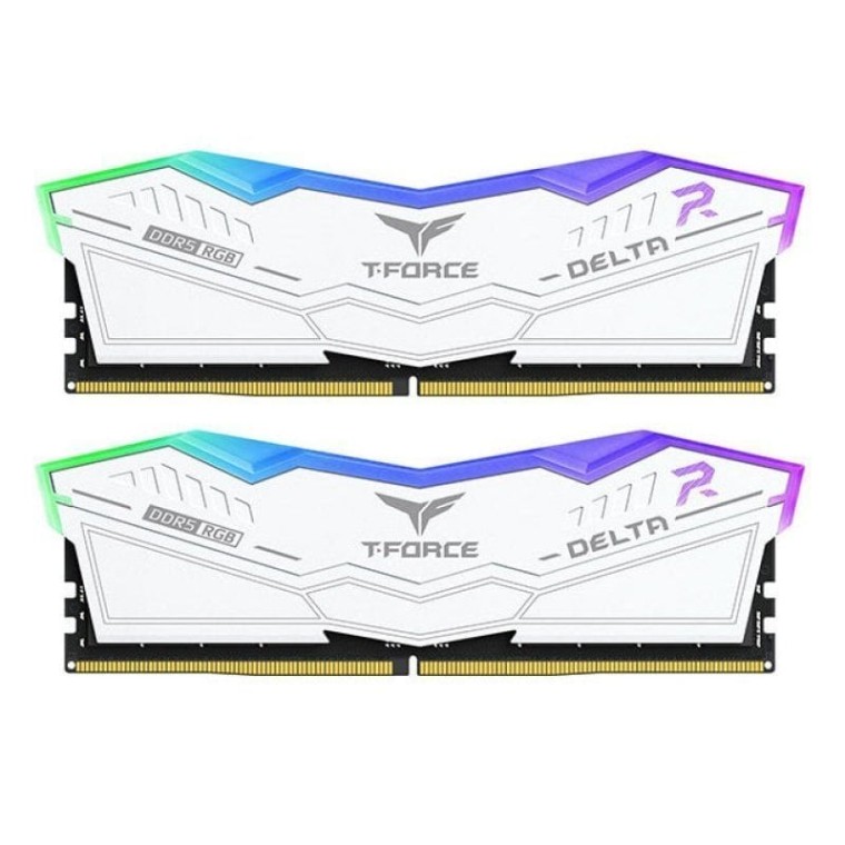 Team Group Delta White RGB DDR5 7600MHz 32GB 2x16GB CL36