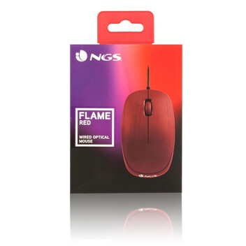 NGS Flame Ratón 1000 DPI Rojo NGS Flame Ratón 1000 DPI Rojo