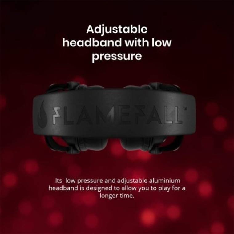 Flamefall Ymir Auriculares Gaming Micrófono Extraíble con Cancelación de Ruido Multiplataforma