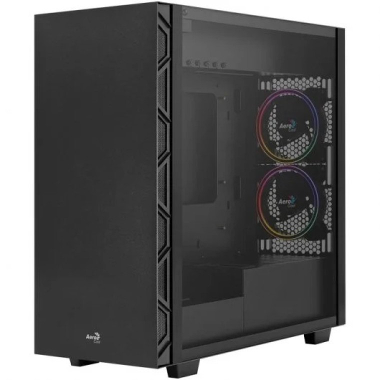 Aerocool Flo Saturn FRGB Cristal Templado USB 3.0 Negra