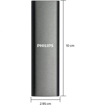 Philips FM25SS030P SSD Externo 250GB USB-C Gris Aluminio Philips FM25SS030P SSD Externo 250GB USB-C Gris Aluminio