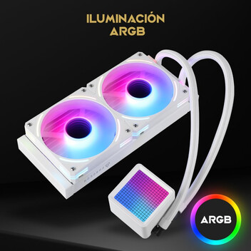Forgeon Solum Refrigeración Líquida 240 ARGB Kit Liquid Cooler Blanca