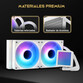 Forgeon Solum Refrigeración Líquida 240 ARGB Kit Liquid Cooler Blanca