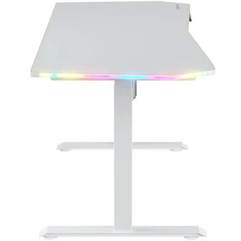 Forgeon Battleground White Mesa Gaming Regulable en Altura con Motor 160x70cm RGB Blanca Forgeon Battleground White Mesa Gaming Regulable en Altura con Motor 160x70cm RGB Blanca