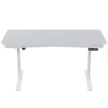 Forgeon Battleground White Mesa Gaming Regulable en Altura con Motor 160x70cm RGB Blanca Forgeon Battleground White Mesa Gaming Regulable en Altura con Motor 160x70cm RGB Blanca