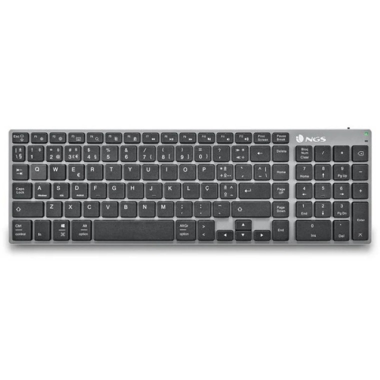 NGS Fortune BT Teclado Inalámbrico Multidispositivo compatible con Bluetooth Qwerty Portugués