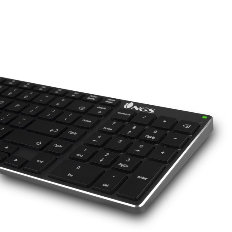 NGS Fortune Teclado Inalámbrico Multidispositivo compatible con Bluetooth Qwerty Español