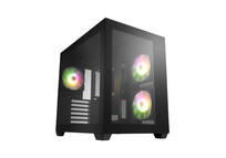 Torre PC FSP CMT380 ARGB Mid Tower Cristal Templado USB-C 3.2 Negra